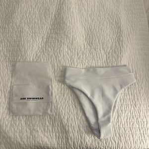 ARK Swimwear White Bikini Bottom NWT